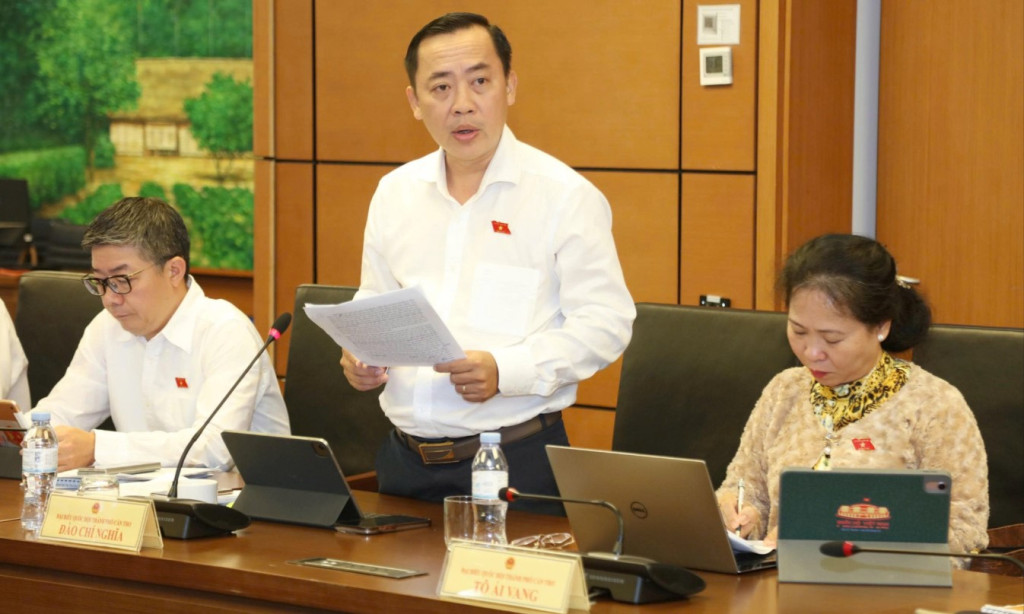 Đại biểu Quốc hội Đào Chí Nghĩa - Đoàn ĐBQH TP. Cần Thơ phát biểu