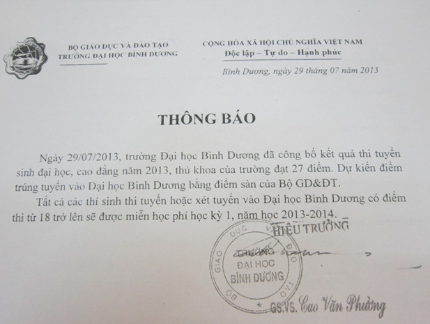 Thong bao 1