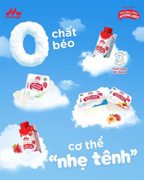 Sống khỏe từ bên trong cùng Sữa chua 0 béo Moirnaga