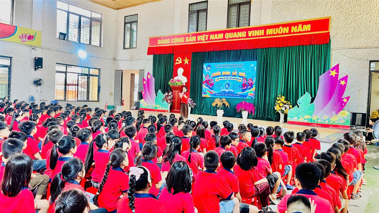 Lào Cai: Trường Tiểu học Lê Ngọc Hân tăng cường trang bị kỹ năng số cho học sinh