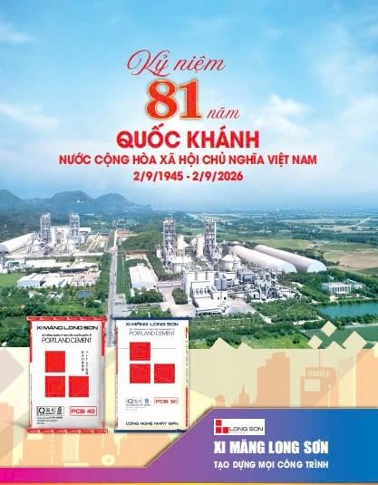 Công ty xi măng Long Sơn chúc mừng Quốc Khánh ngày 2/9 