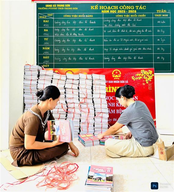 Trung Sơn sẵn sàng cho năm học mới, mở thêm cơ hội cho học sinh vùng cao