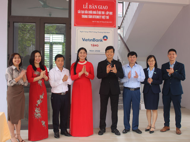 Phú Thọ: Bàn giao hạng mục công trình Nhà ở nội trú - học nghề cho học sinh khuyết tật trung tâm bảo trợ trẻ em mồ côi tàn tật Việt Trì