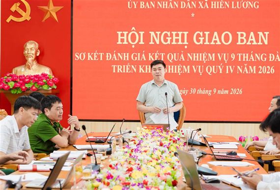 Phú Thọ: Hiền Lương tập trung tháo gỡ vướng mắc, phấn đấu hoàn thành nhiệm vụ năm 2026