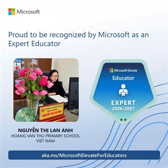Lào Cai: 43 thầy cô Trường Tiểu học Hoàng Văn Thụ chính thức ghi danh Chuyên gia Giáo dục Microsoft Elevate  