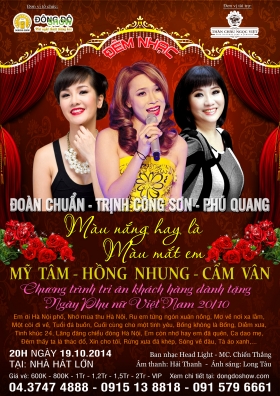 Đêm nhạc Đoàn Chuẩn - Trịnh Công Sơn - Phú Quang Ba nhạc sỹ hội ngộ trong hương thu Hà Nội