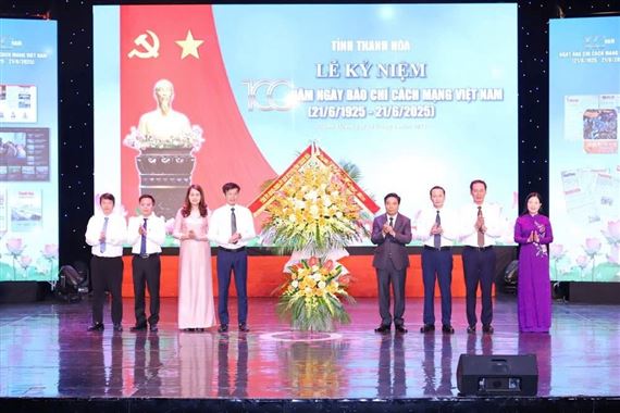 Thanh Hóa long trọng tổ chức Lễ kỷ niệm 100 năm Ngày Báo chí Cách mạng Việt Nam