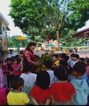 Cô giáo Nguyễn Thị Hà –Tấm gương điển hình trong phong trào “học tập và làm theo tư tưởng, đạo đức, phong cách Hồ Chí Minh”.