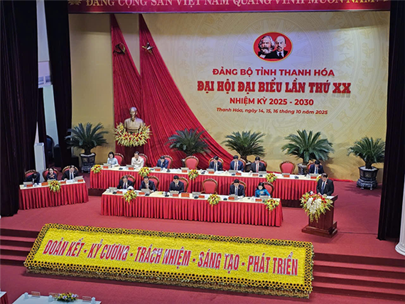 Đại hội Đảng bộ tỉnh Thanh Hóa lần thứ XX: Đoàn kết - Kỷ cương- Trách nhiệm- Sáng tạo- Phát Triển