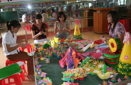 Trường Mầm non số 1 thị trấn Tân Uyên huyện Tân Uyên, tỉnh Lai Châu: VƯỢT KHÓ ĐỂ ĐẠT CHUẨN