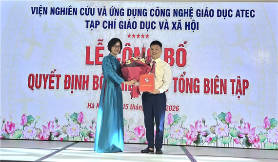 Nhà báo Vũ Đình Thơm được bổ nhiệm Phó Tổng Biên tập Tạp chí Giáo dục và Xã hội