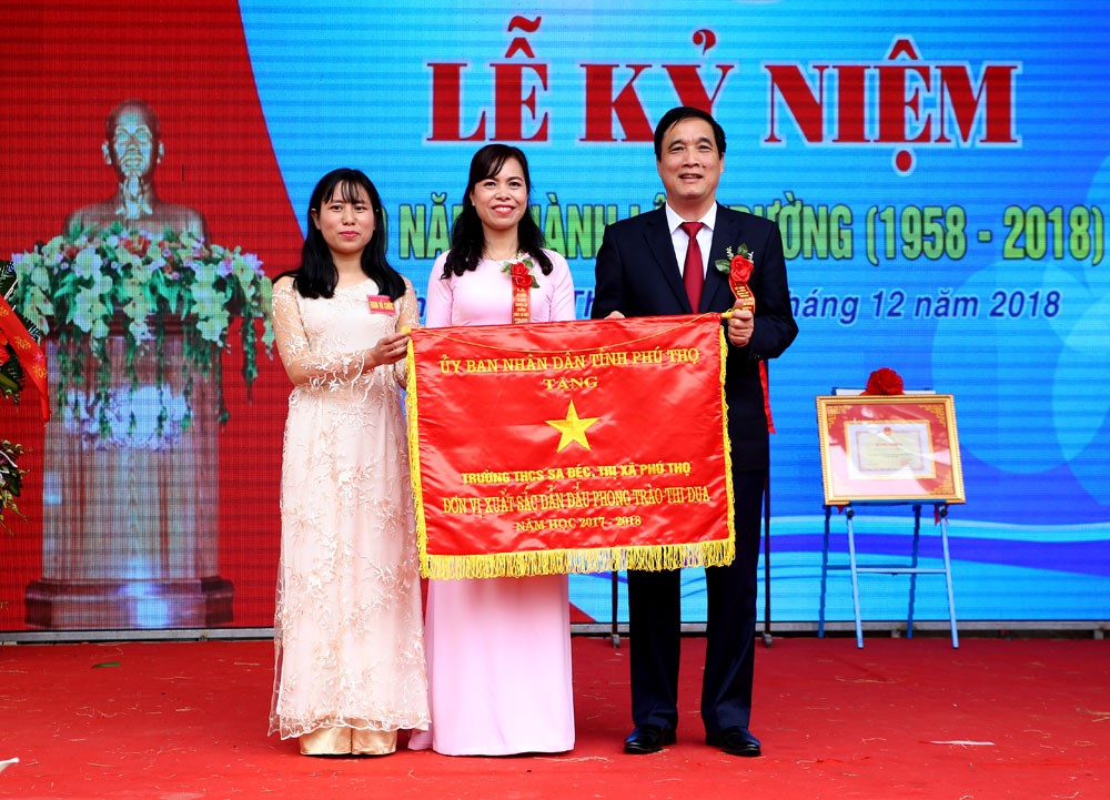 Trường Trung học sơ sở Sa Đéc, TX. Phú Thọ, tỉnh Phú Thọ: Lá cờ đầu của ngành Giáo dục và Đào tạo thị xã Phú Thọ